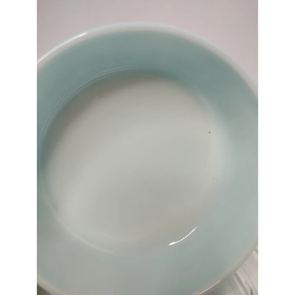 Vintage Pyrex 471 Amish Butterprint Turquoise Casserole 470-C Lid